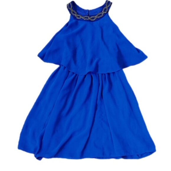 by & by Other - By & By Girl's Layered Dress Royal Blue Size 10